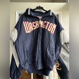 NWT Majestic Washington Nationals baseball  full-zip jacket